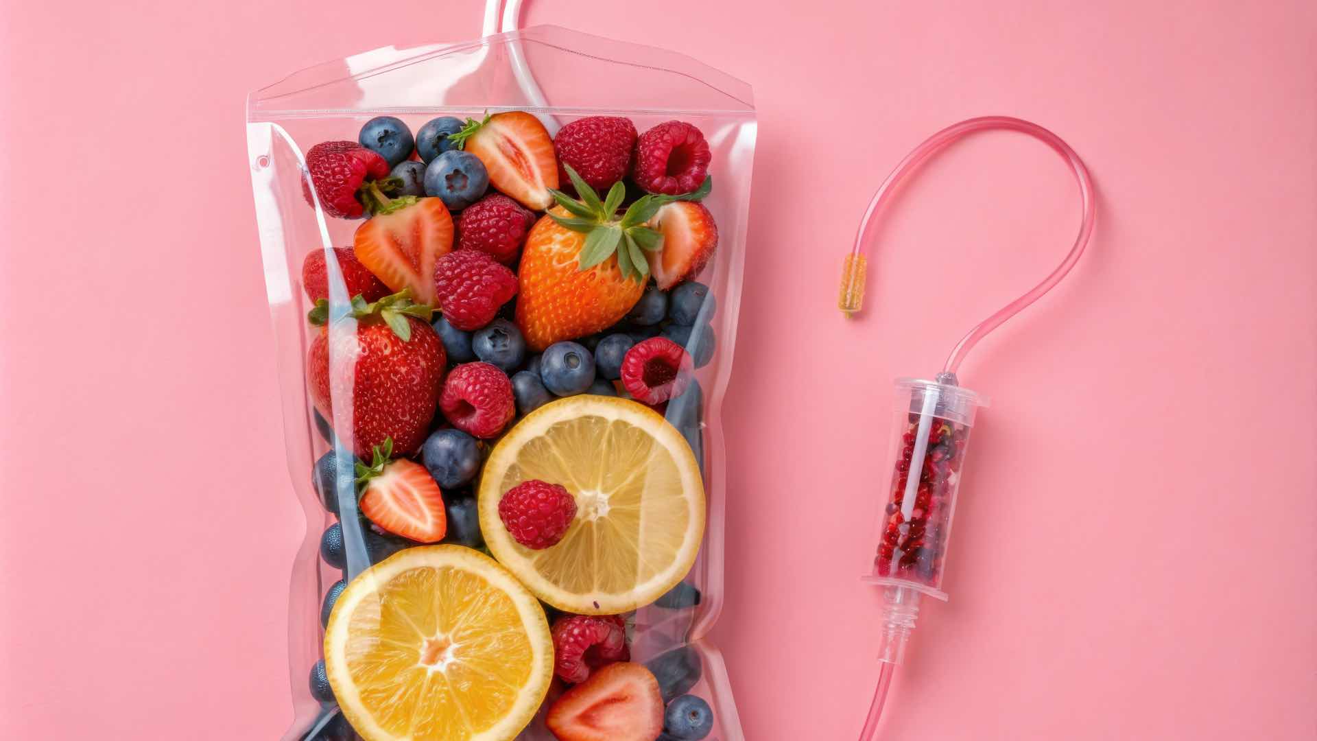 Vitamin-Infusion wird in der Traumpraxis Hamburg über eine Venenkanüle verabreicht